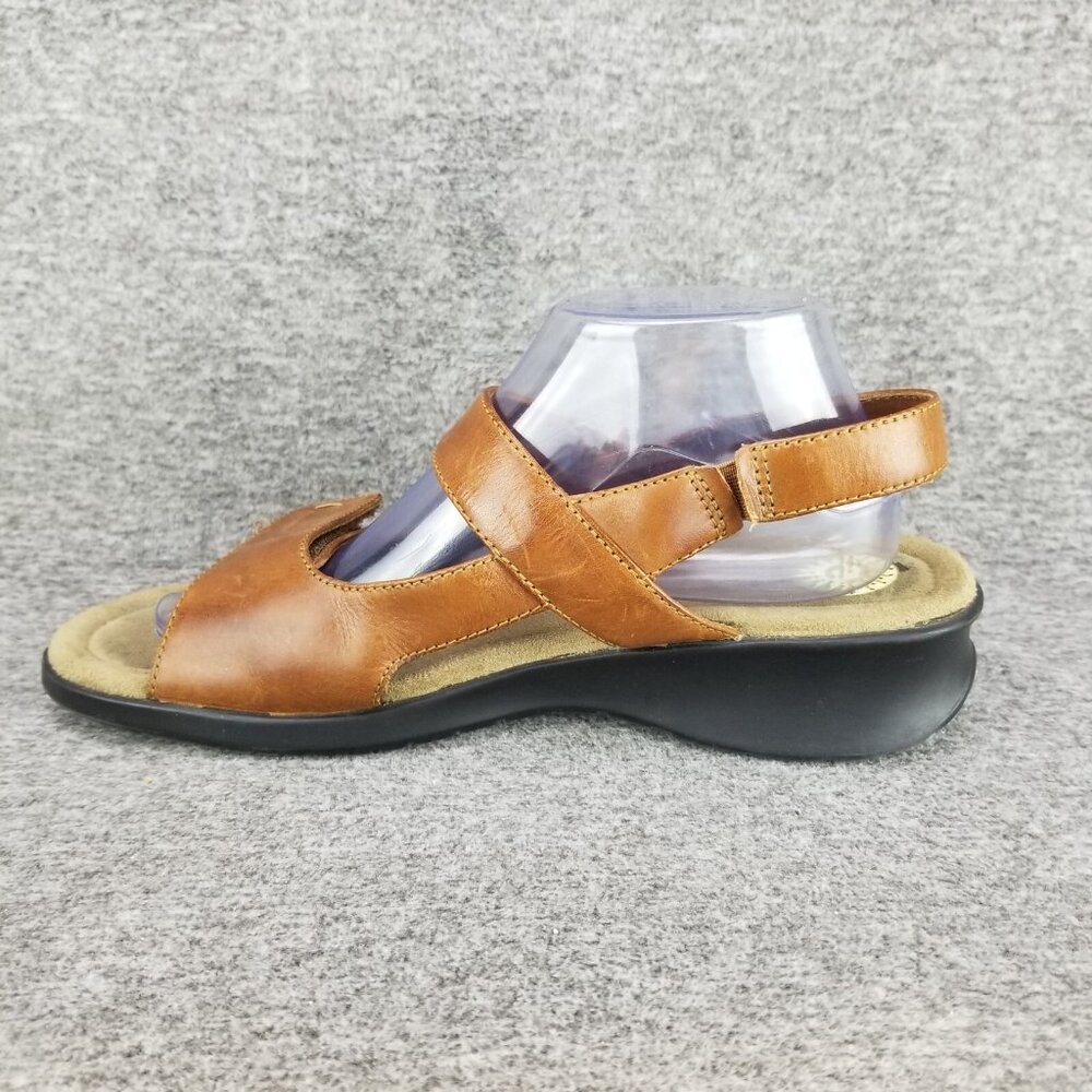✅Earth Shoes Juniper Brown Leather Slingback Sandals Womens 11 Wedge Heeled Shoe - Picture 10 of 10